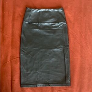 Wilfred Free Japanese Vegan Leather Pencil Skirt